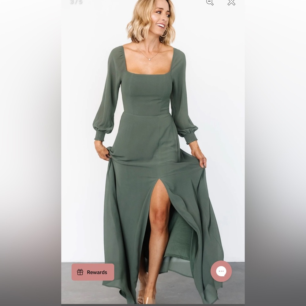 Baltic Born Sage Long Sleeve Dress
